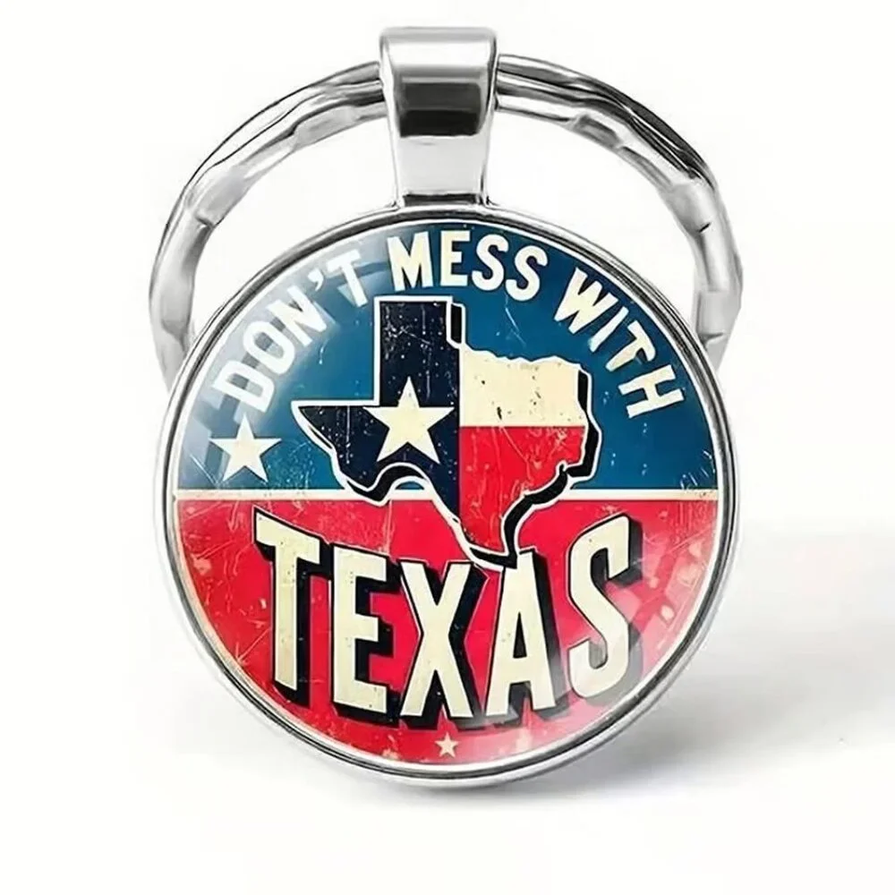 Stainless Steel DONT MESS WITH TEXAS Keyring Keychain Accessory